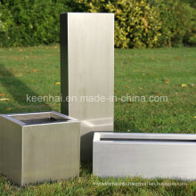 Outdoor Stainless Steel Garden Planter Box Rectangular Flower Pot